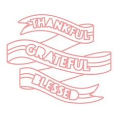thankful grateful blessed banner