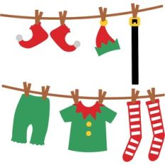 christmas elf clothes lines