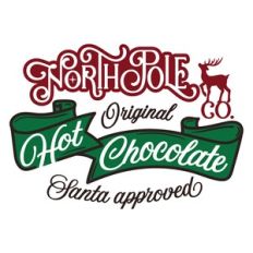North Pole Hot Chocolate Label