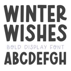 BFC Winter Wishes Display Font
