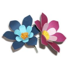 3d 6-petal flower