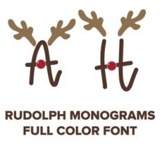rudolph monograms full color font