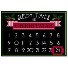Christmas Sleepy Times Rectangle Vinyl Magnet