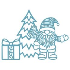 Santa and Christmas tree
