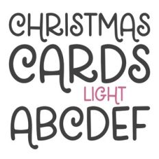BFC Christmas Cards Light Christmas Font