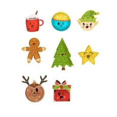 Cute Kawaii Christmas stickers