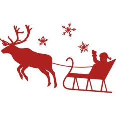 Reindeer Santa Fly