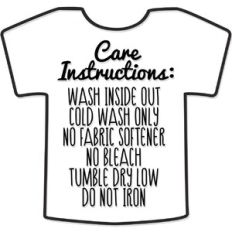 Care Instructions TShirt