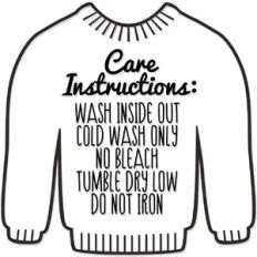 Care Instructions Sweat Shirt