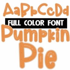 Pumpkin Pie Color Font
