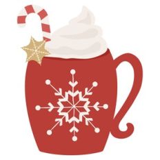 Christmas Hot Chocolate with Candy Cane