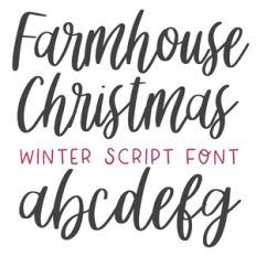 BFC Farmhouse Christmas Script Font