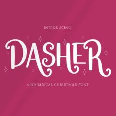 DTC Dasher Christmas Display Font