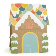 Snowy Gingerbread House Bag