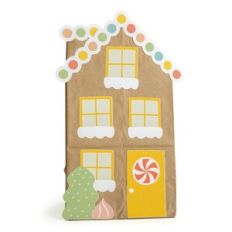 Chimney Gingerbread House Bag