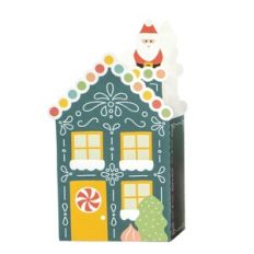 Blue Gingerbread House Box