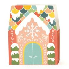 Pink Gingerbread House Box