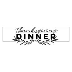 Thanksgiving dinner framed