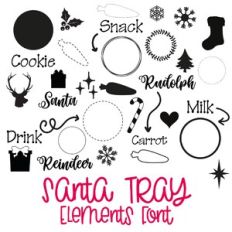 Santa Tray Elements Dingbat Font