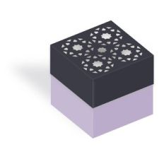 decorative box with cut out lid