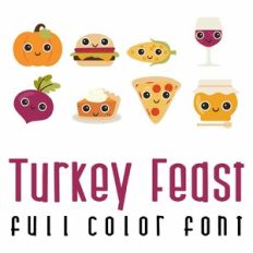 Turkey Feast Full Color Font