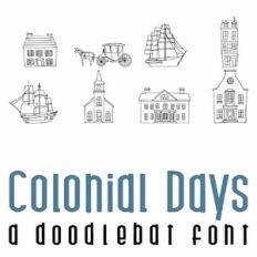 Colonial Days Doodlebat Font
