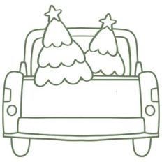 Christmas Tree Back Truck