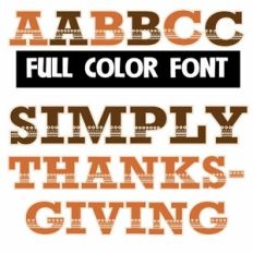 Simply Thanksgiving Color Font