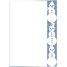 Snowman Edged Card