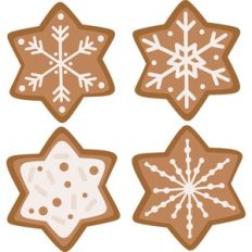 gingerbread star cookie set