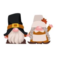 Thanksgiving Gnome Couple
