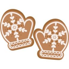 mitten gingerbread cookies