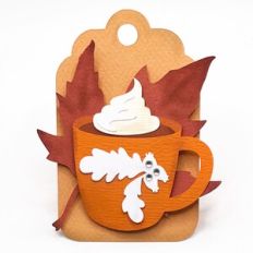 Thankgiving layered tag with a mug