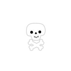 Skeleton Crossbones - Happy Haunting