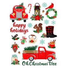 Christmas Farm House Sticker Set