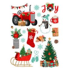 Christmas Farm house Sticker Set