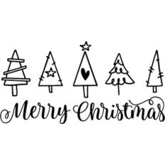 Merry Christmas with Trees