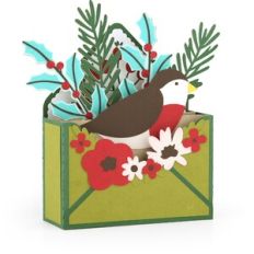Box Card Envelope Christmas Bird