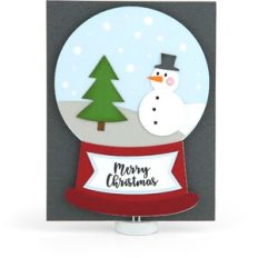 Snowglobe Pop Dot Card