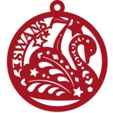 7 Swans are Swimming Ornament