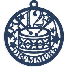 12 Drummers Drumming Ornament