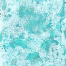Teal and White Grunge Snow Christmas Monoprint Background Pattern