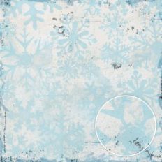 White and Blue Grunge Snow Christmas Monoprint Background Pattern