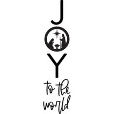 Joy To The World - Vertical Nativity Design