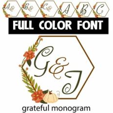 Grateful Monogram Color Font