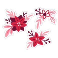 Holiday Poinsettia Print and Cut