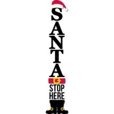 santa stop here