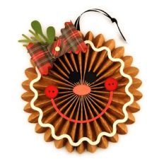 Gingerbread Girl rosette Orn