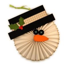 Snowman Rosette Orn