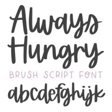 BFC Always Hungry Brush Script Font
